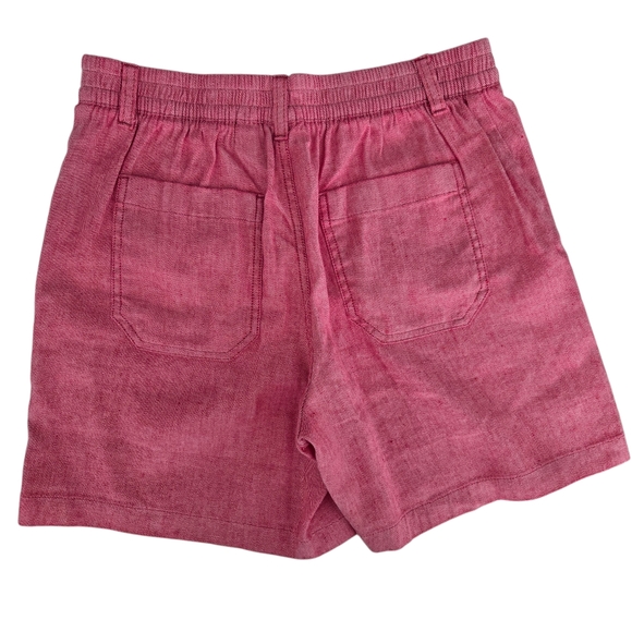 L.L. Bean Shorts Linen Cotton Blend Red Size 6 Like New - Picture 5 of 9